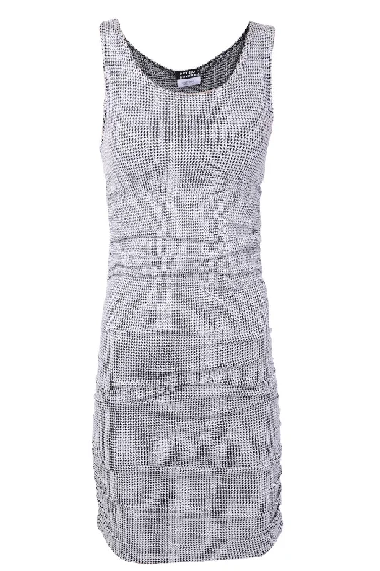 EMILIO CAVALLINI HOUNDSTOOTH Fitted Dress Travel unclassified dresses