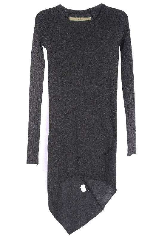 ENZA COSTA CASHMERE Twist Grey Tunic Dress Flowy unclassified dresses