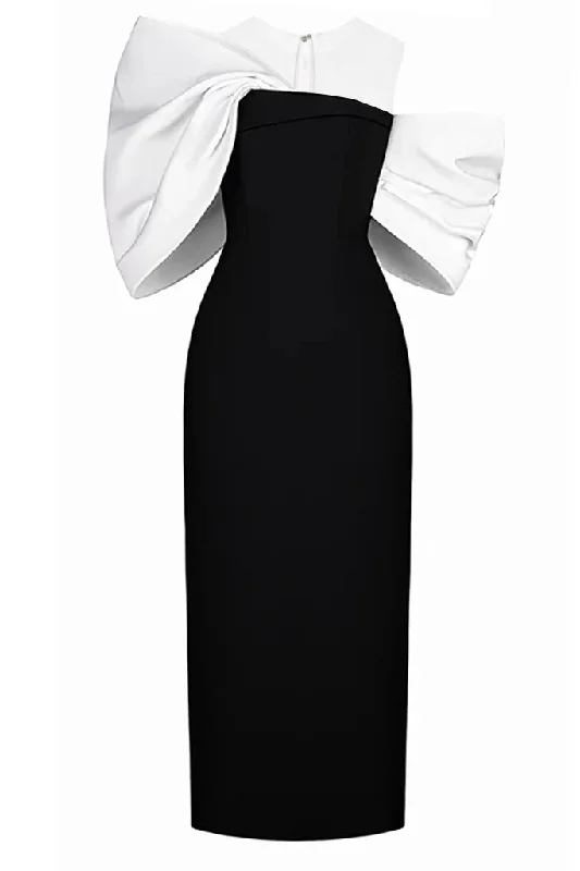 Julietta Black Bow Dress Office unclassified dresses