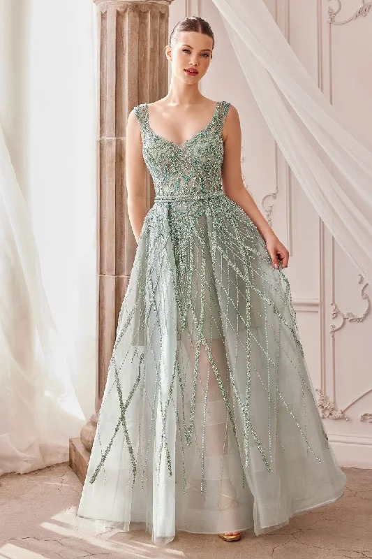 Gemma Jewel Beaded Ball Gown By Andrea And Leo -A1091 Petite unclassified dresses