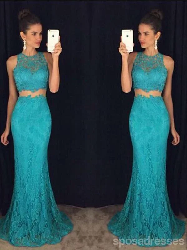 Green Mermaid Two Pieces Halter Cheap Prom Dresses Online, Evening Dresses,12656 Open-back unclassified dresses Green Mermaid Two Pieces Halter Cheap Prom Dresses Online, Evening Dresses,12656 Open-back unclassified dresses