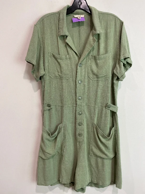 Green Romper Easel, Size M Denim unclassified dresses