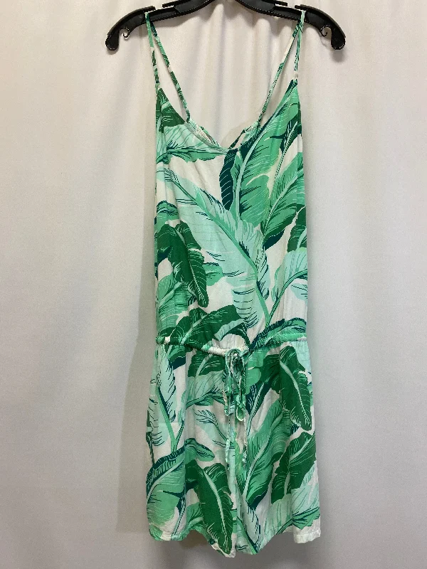 Green Romper Old Navy, Size L Festival unclassified dresses