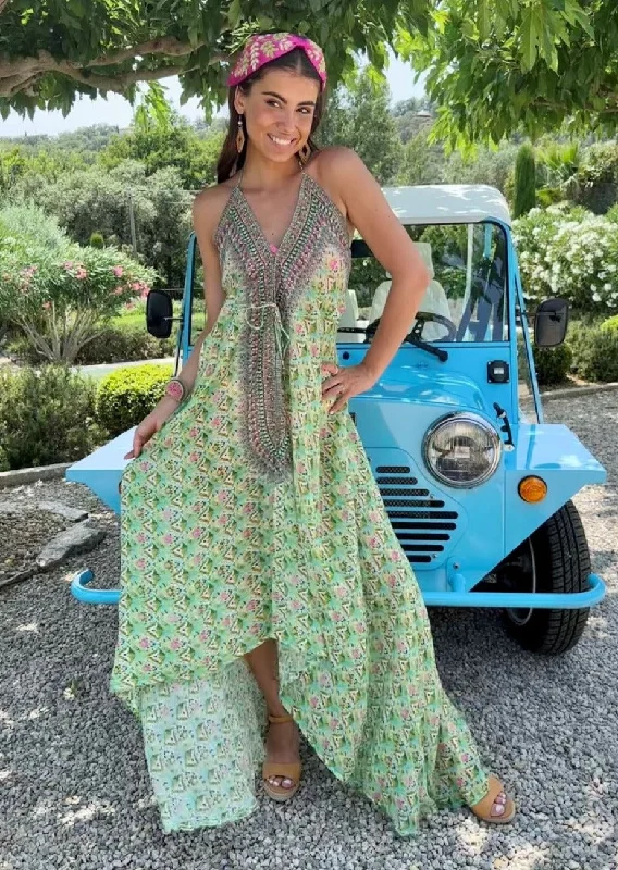Halter Neck Hi Low Dress Frigiliana Discounted unclassified dresses