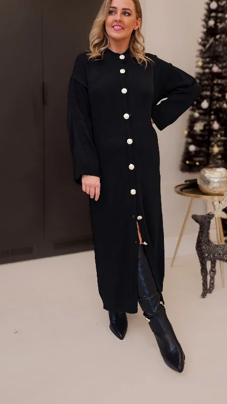 Helena Black Dress Breathable unclassified dresses