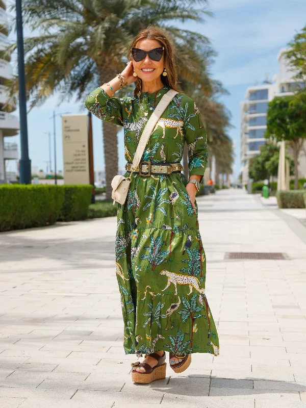 'HOPE' KHAKI JUNGLE Beach unclassified dresses