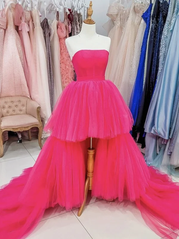 Hot Pink High Low Prom Dresses, Hot Pink High Low Formal Evening Dresses Summer unclassified dresses Hot Pink High Low Prom Dresses, Hot Pink High Low Formal Evening Dresses Summer unclassified dresses