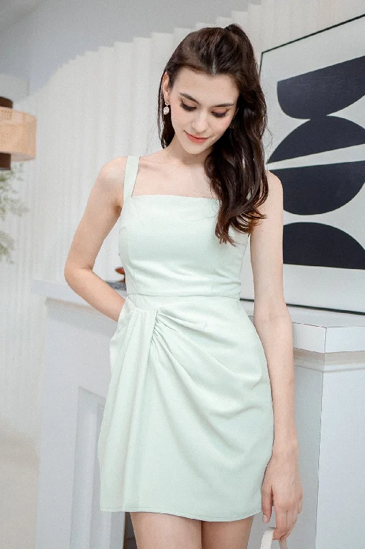 JOSIE ROMPER DRESS IN LEMON SAGE Sexy unclassified dresses