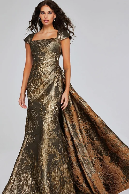 Jovani -40295 Square Neck Evening Dress Bodycon unclassified dresses