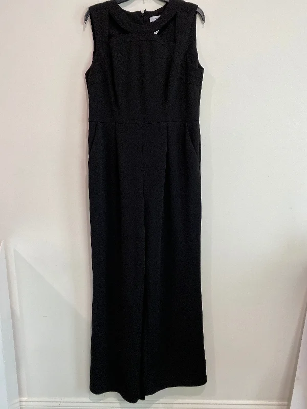 Jumpsuit By Calvin Klein In Black, Size: L Tiered unclassified dresses