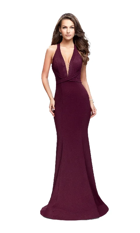 La Femme 25503 Burgundy Red Prom Dress Preppy unclassified dresses
