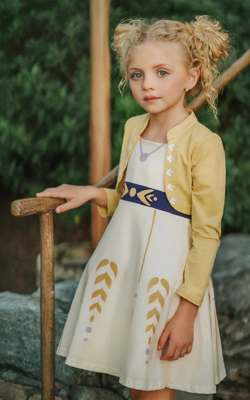 Little Ice Princess Autumn Twirl Dress Lace unclassified dresses