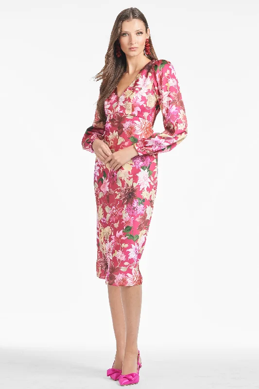 Lola Dress - Deep Pink Dahlia Cocktail unclassified dresses