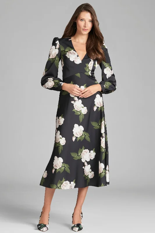 Lola Dress - Obsidian Blooms Backless unclassified dresses