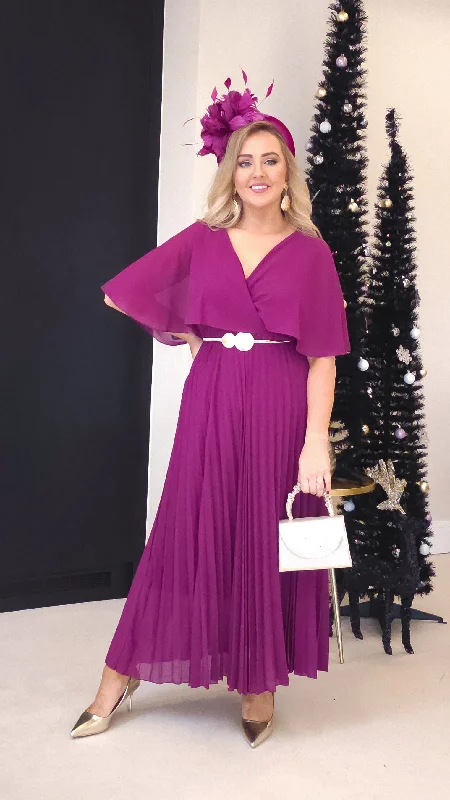Mabel Cape Dress- Plum Street style unclassified dresses