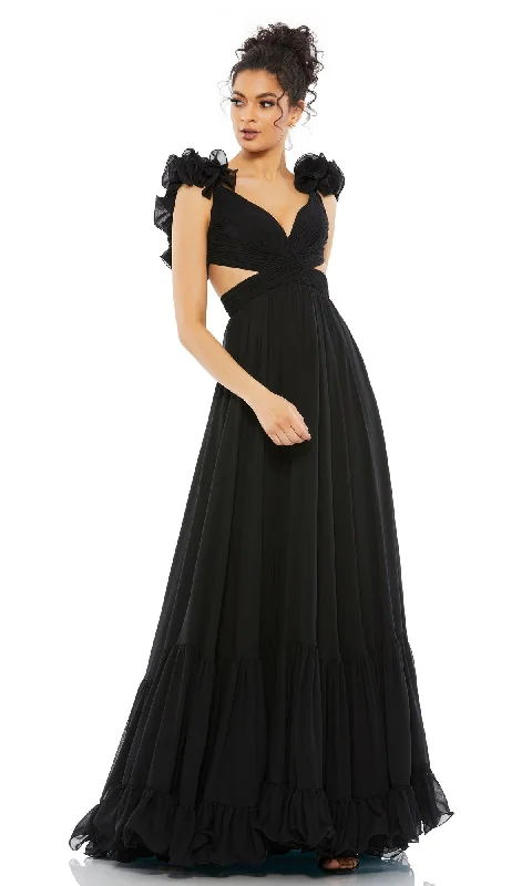 Mac Duggal Empire-Waist Cut-Out Formal Dress 67911 Graduation unclassified dresses