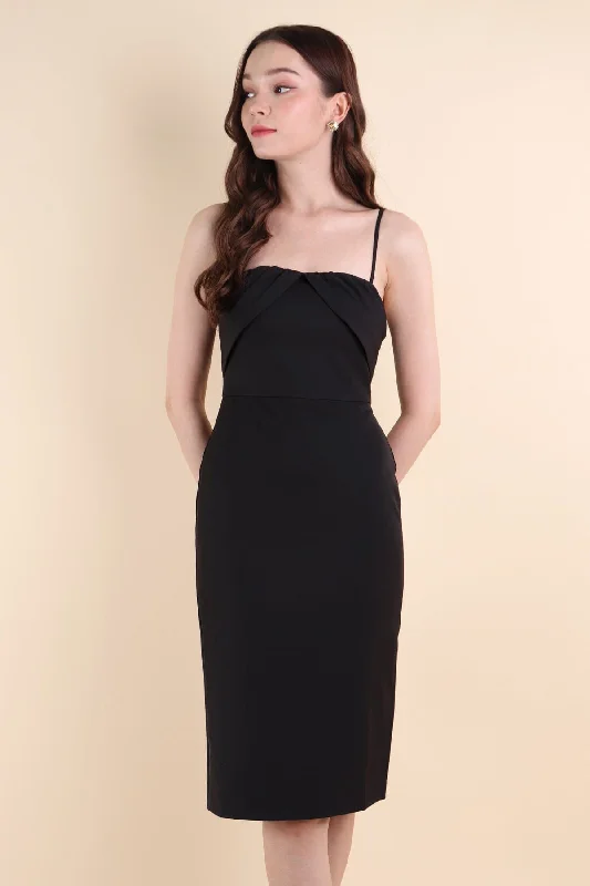 MEGHAN FITTED WORK DRESS IN BLACK Fashionable unclassified dresses