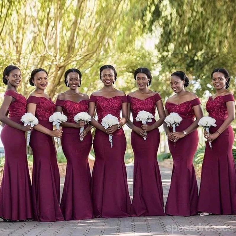 Mermaid Off The Shoulder Strapless Cheap Bridesmaid Dresses Online, WG920 Monochrome unclassified dresses Mermaid Off The Shoulder Strapless Cheap Bridesmaid Dresses Online, WG920 Monochrome unclassified dresses