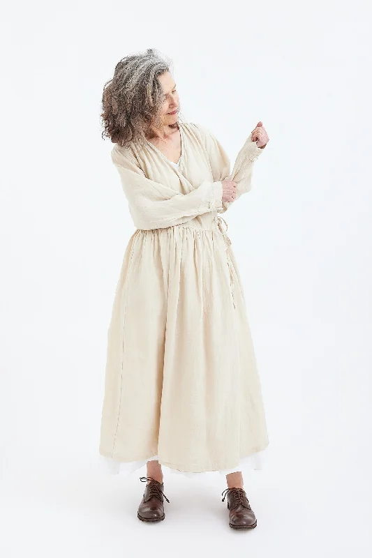 Metta - Amelie Wrap Dress - Linen Floral unclassified dresses
