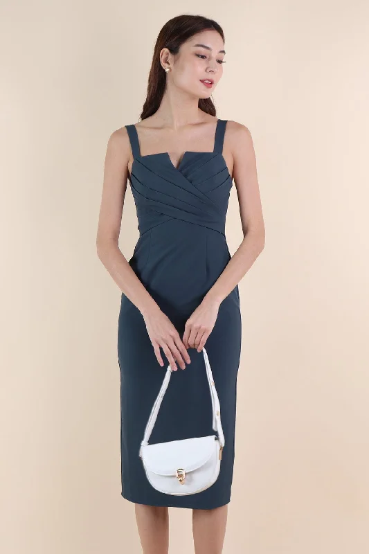 MIDDLETON WORK DRESS IN TEAL GREEN Elegant evening unclassified dresses