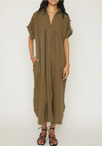 Mila Dress | Olive Short unclassified dresses