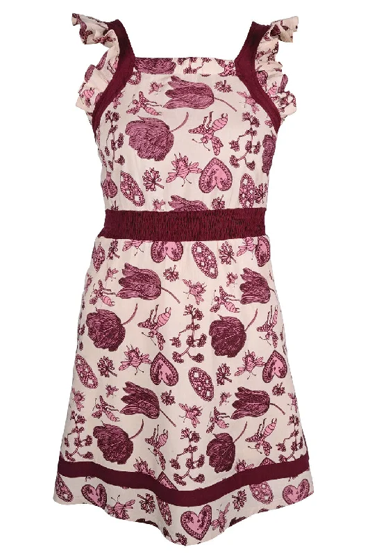 KELANG Bordeaux Dress One-shoulder unclassified dresses