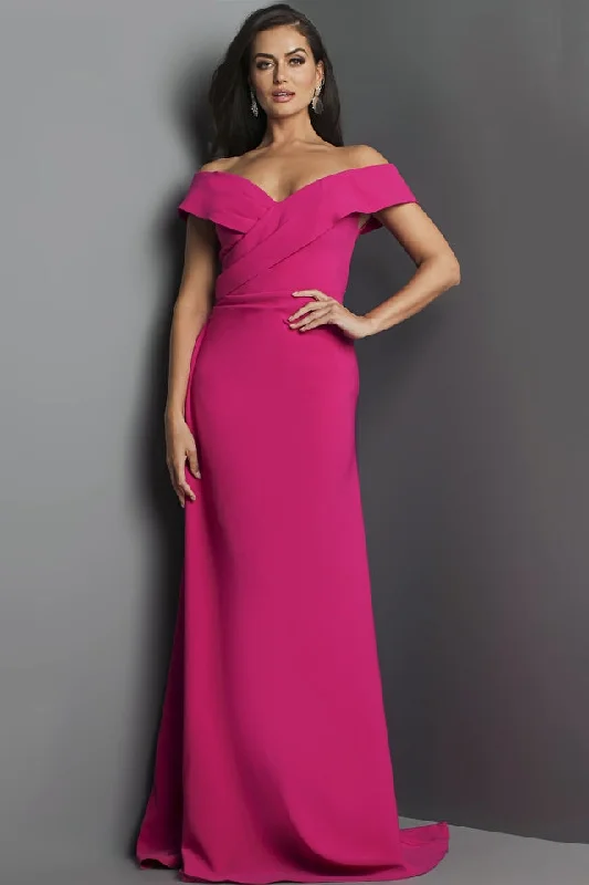Off Shoulder A-Line Evening Gown By Jovani -06746 Chiffon unclassified dresses