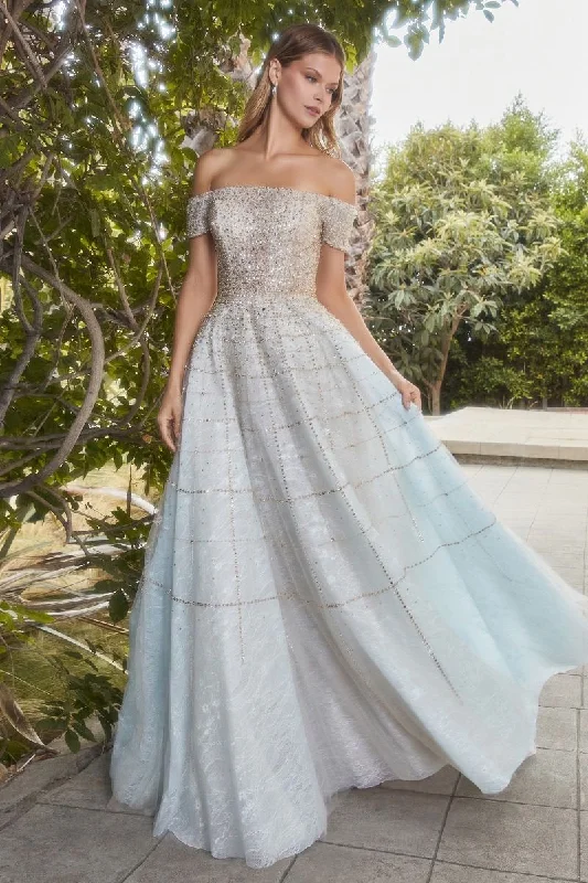 Off The Shoulder Modern Beaded Ballgown By Andrea And Leo -A0724 Anniversary unclassified dresses