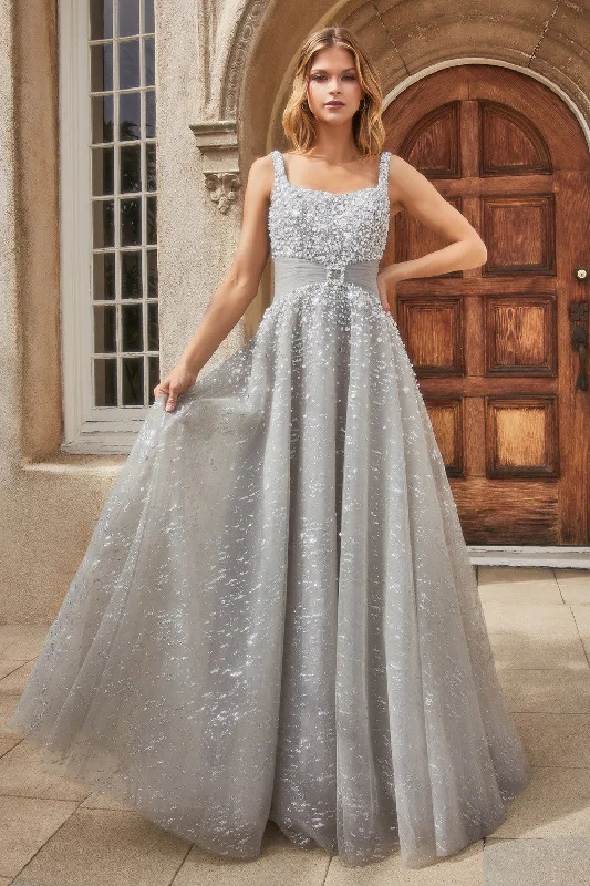 Pearleque Ball Gown With Crystal Buckle By Andrea And Leo -A1181 Plus size unclassified dresses