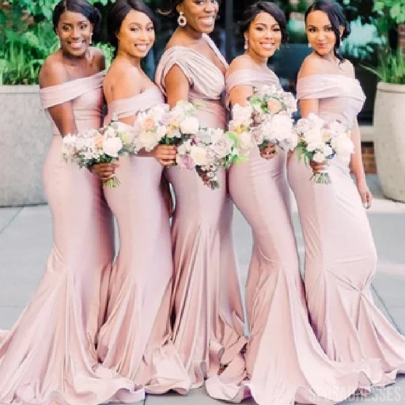 Sexy Mermaid Peach Off the Shoulder Cheap Bridesmaid Dresses Gowns Online,WG967 Knitted unclassified dresses Sexy Mermaid Peach Off the Shoulder Cheap Bridesmaid Dresses Gowns Online,WG967 Knitted unclassified dresses