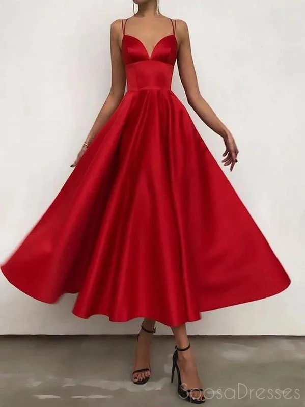 Simple A-line V Neck Sleeveless Red Prom Dresses, Sweet 16 Prom Dresses, 12504 Date night unclassified dresses Simple A-line V Neck Sleeveless Red Prom Dresses, Sweet 16 Prom Dresses, 12504 Date night unclassified dresses
