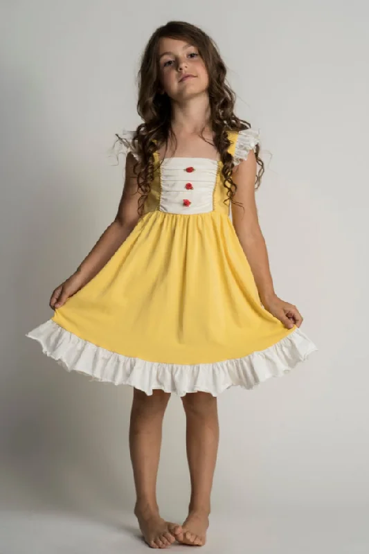 Our Original Red Rose Twirl Dress Neutral tone unclassified dresses