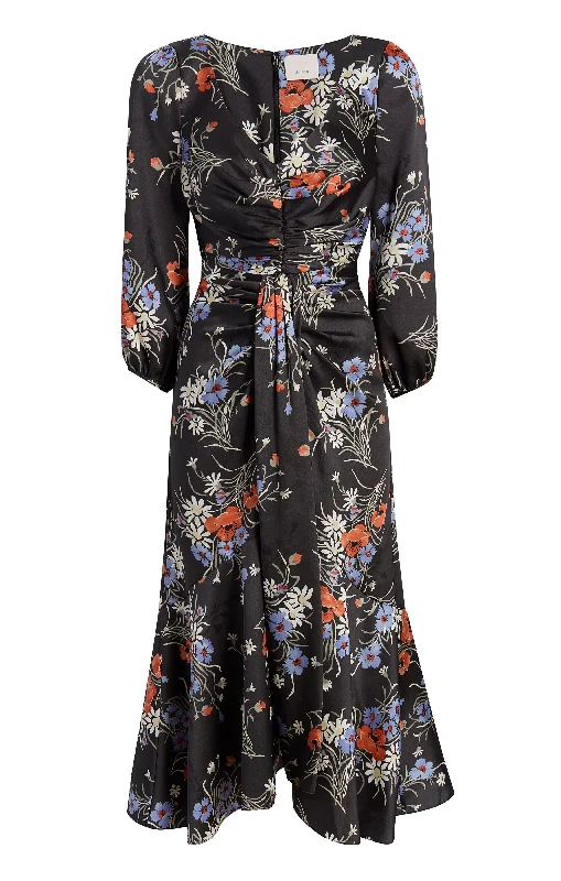 Three Quarter Sleeve Walker Dress Lounge unclassified dresses