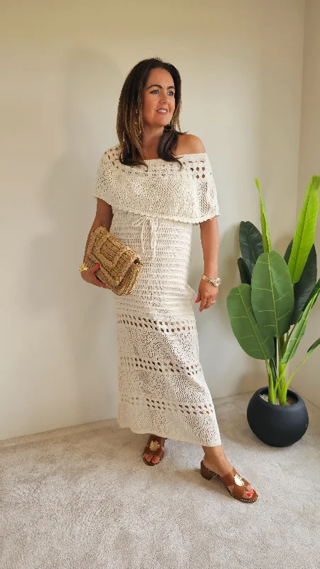 Triona Cream Dress Long sleeve unclassified dresses
