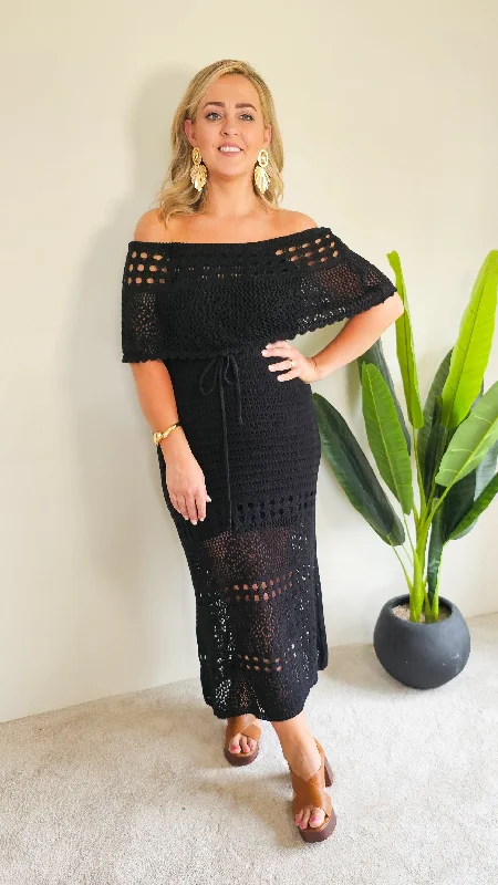 Triona Black Dress Spring unclassified dresses
