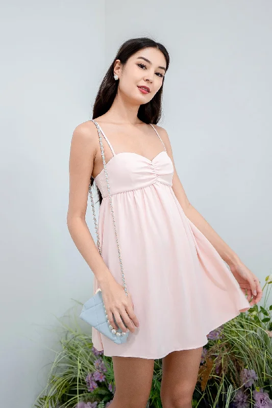 VIVA SWEETHEART ROMPER DRESS IN SOFT PINK Women's unclassified dresses