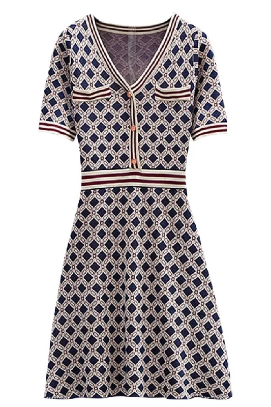 Alcott Jacquard-Knit Dress Cotton unclassified dresses