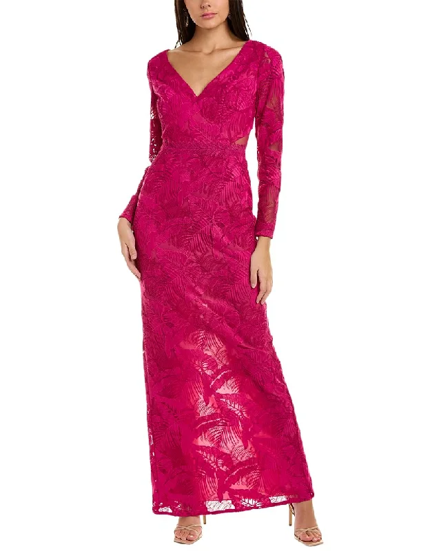 Marchesa Notte Embroidered Lace Gown Lace Dress Bohemian