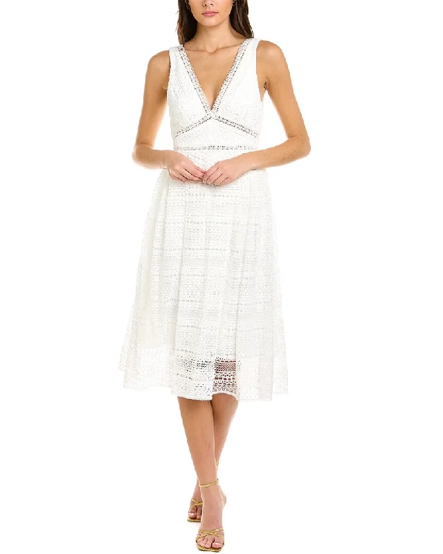 ML Monique Lhuillier Lace A-Line Dress Vintage Lace Dress
