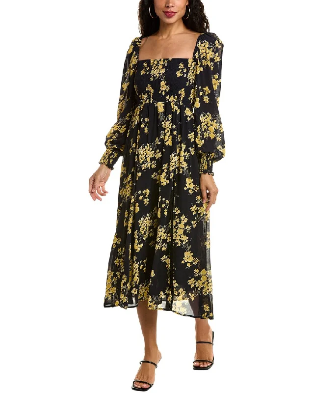 O.P.T. Classic Smocked Maxi Dress Slim-fit Maxi Skirt