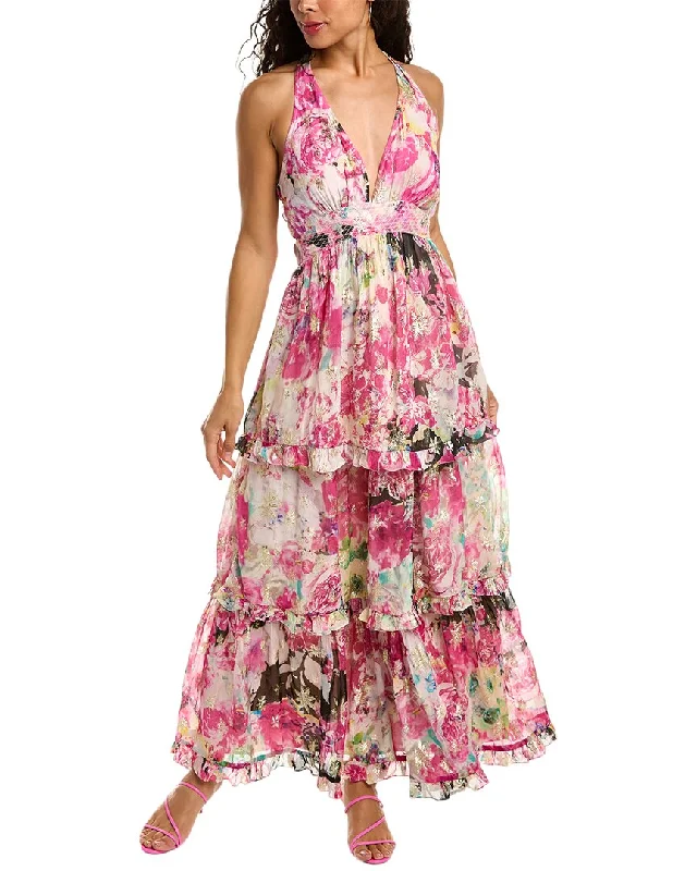 Rococo Sand Halter Maxi Dress Elegant Maxi Skirt