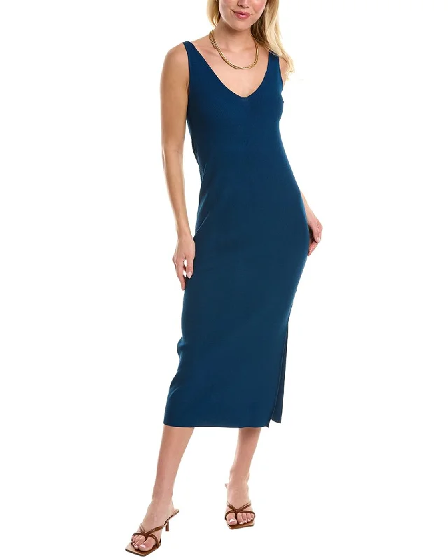 Theory Double V Maxi Dress Soft Maxi Dress