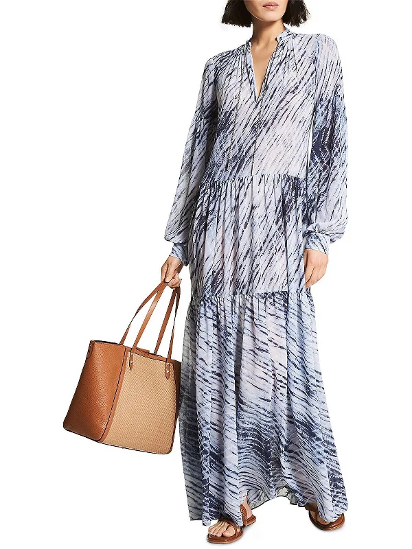 Womens Chain Long Maxi Dress Satin Maxi Skirt