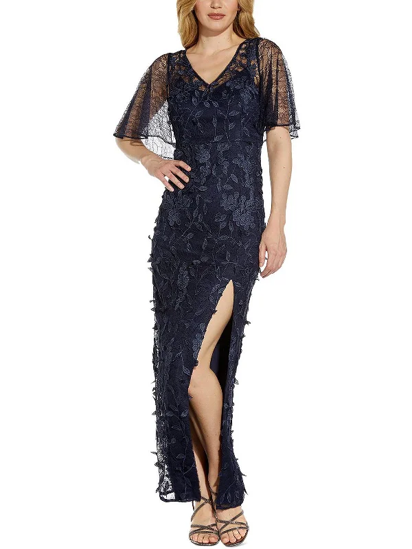 Womens Lace Maxi Evening Dress Maxi Skirt Party