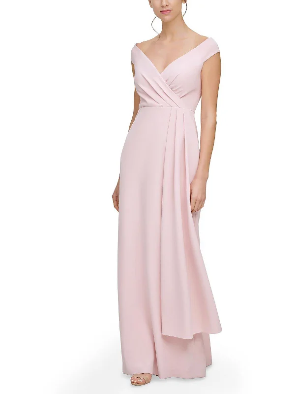 Womens Pleated Maxi Evening Dress Midi Maxi Skirt