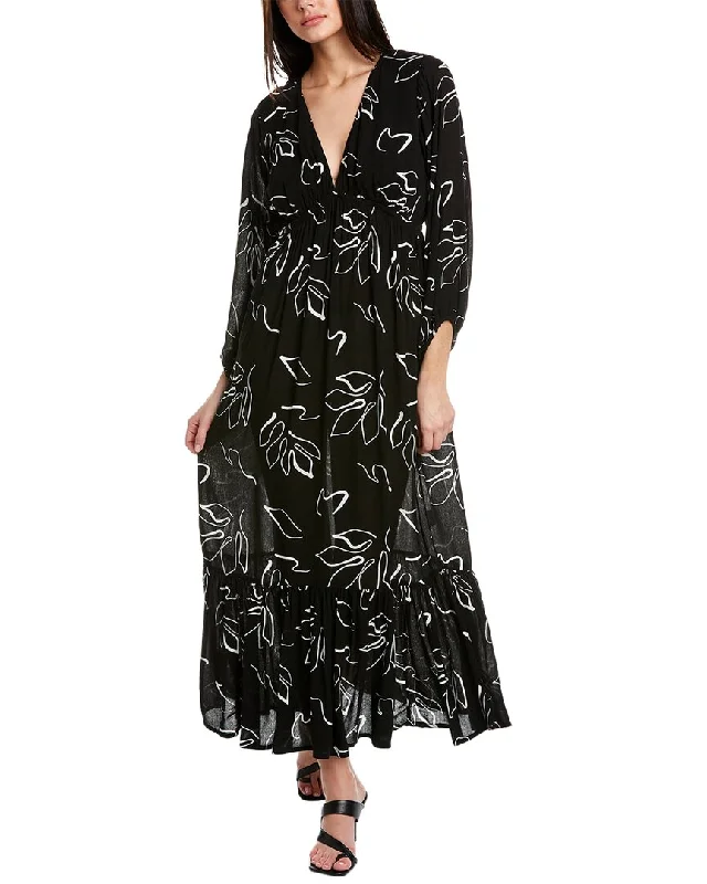 Z SUPPLY Celina Abstract Maxi Dress Colorful Maxi Skirt