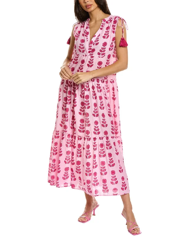 BINDU Salma Maxi Fitted Midi Skirt