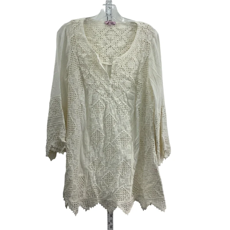 Calypso St. Barth Crochet Knit Women's White Cotton Midi Shift Dress M Preowned Wraparound Midi Skirt Calypso St. Barth Crochet Knit Women's White Cotton Midi Shift Dress M Preowned Wraparound Midi Skirt