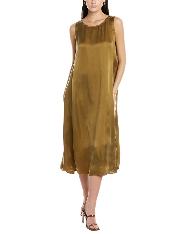 EILEEN FISHER Ballet Neck Midi Dress Warm Midi Skirt
