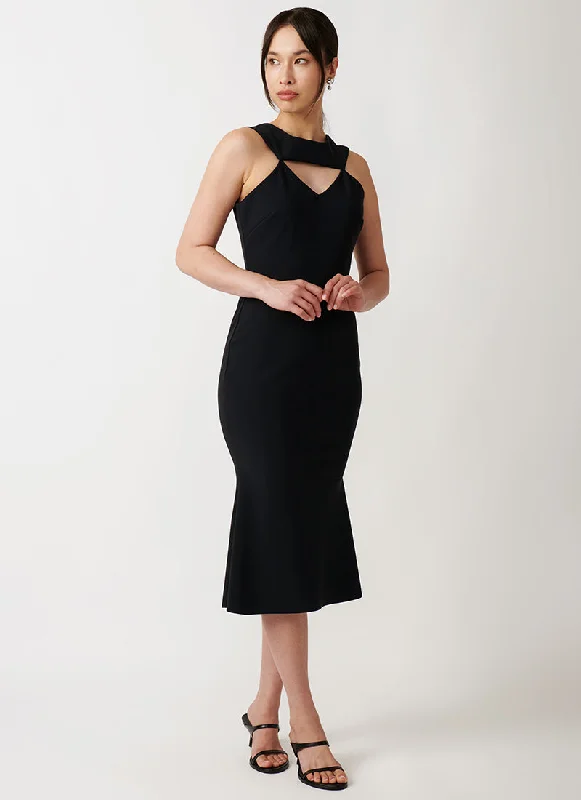 Lient Cutout Midi Dress Lace Midi Skirt